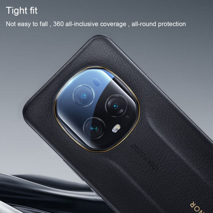 For Honor Magic5 Ultimate 50pcs Curved Surface Hot Bending Full Glue Rear Camera Lens Film