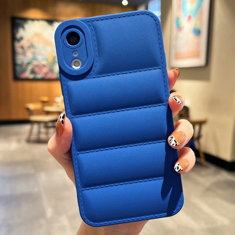 For iPhone XR Eiderdown Airbag Frosted TPU Phone Case