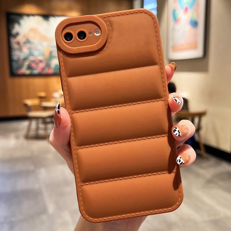 For iPhone 8 Plus / 7 Plus Eiderdown Airbag Frosted TPU Phone Case