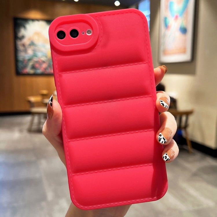 For iPhone 8 Plus / 7 Plus Eiderdown Airbag Frosted TPU Phone Case