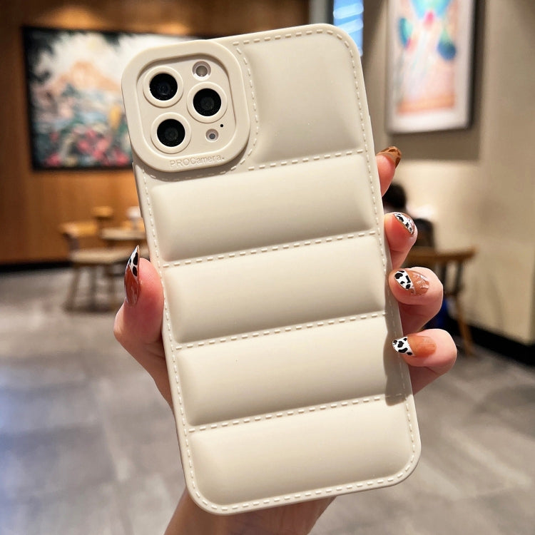 For iPhone 16 Pro Eiderdown Airbag Frosted TPU Phone Case