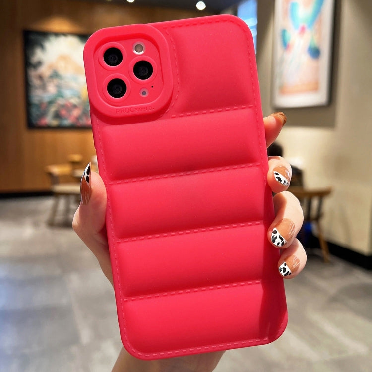 For iPhone 16 Pro Eiderdown Airbag Frosted TPU Phone Case