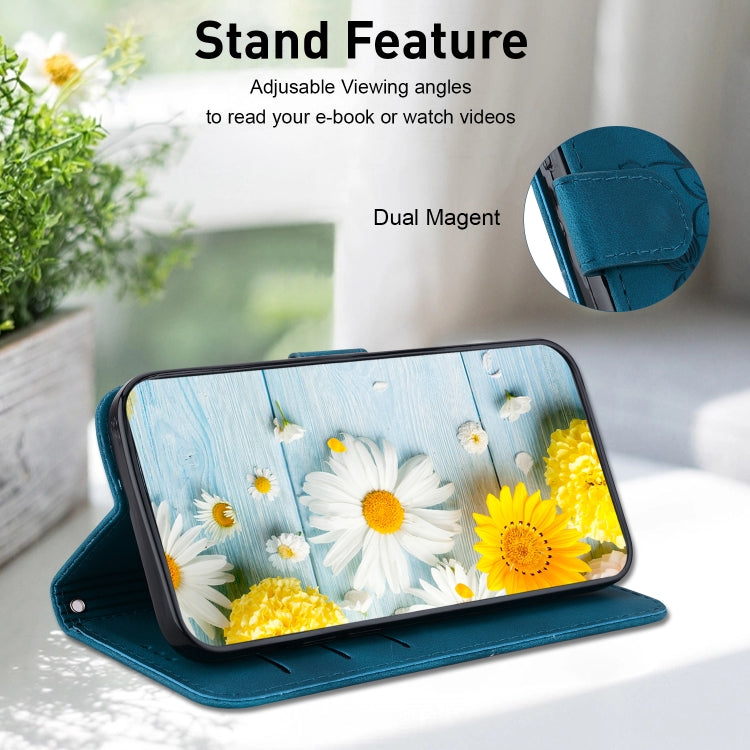 For OPPO A60 4G Lily Embossed Leather Phone Case
