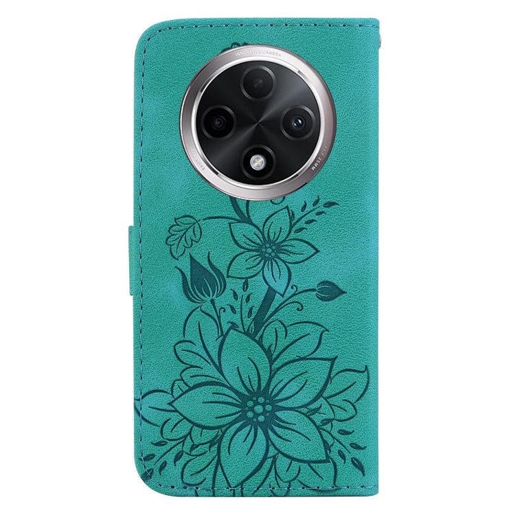 For OPPO A3 Pro 5G Lily Embossed Leather Phone Case