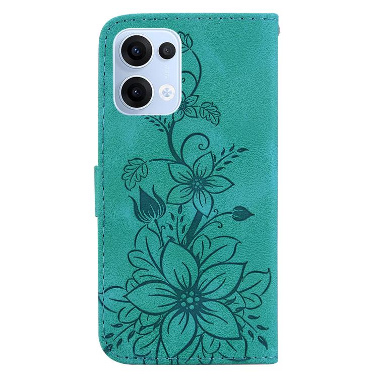 For OPPO Reno13 Global Lily Embossed Leather Phone Case