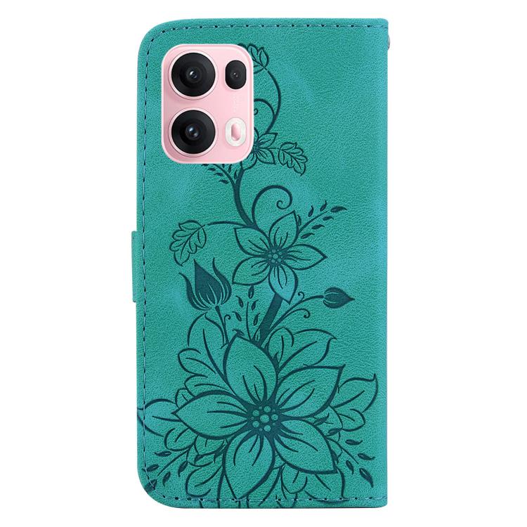For OPPO Reno13 Pro Global Lily Embossed Leather Phone Case
