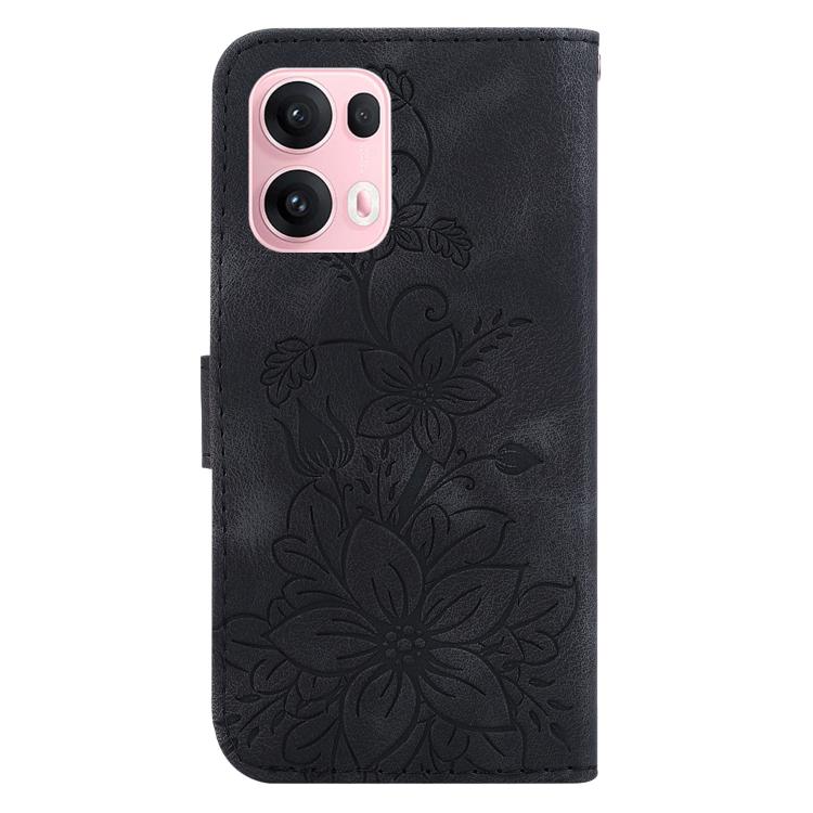 For OPPO Reno13 Pro Global Lily Embossed Leather Phone Case