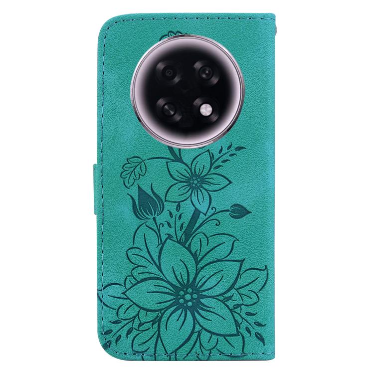 For OPPO A6 GT 5G Lily Embossed Leather Phone Case