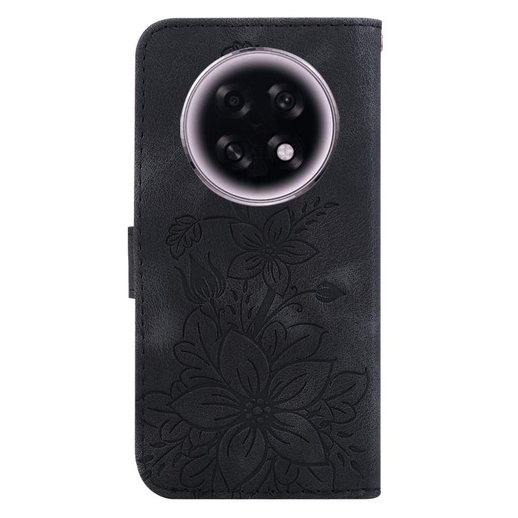 For OPPO A6 GT 5G Lily Embossed Leather Phone Case