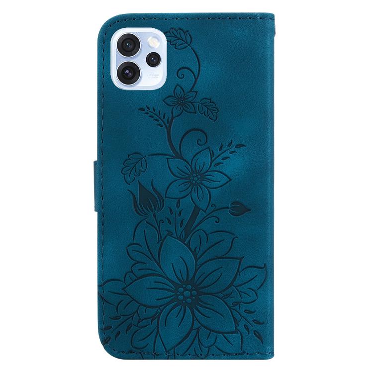 For OPPO Reno15 Pro Max 5G / Reno15 Pro India Lily Embossed Leather Phone Case