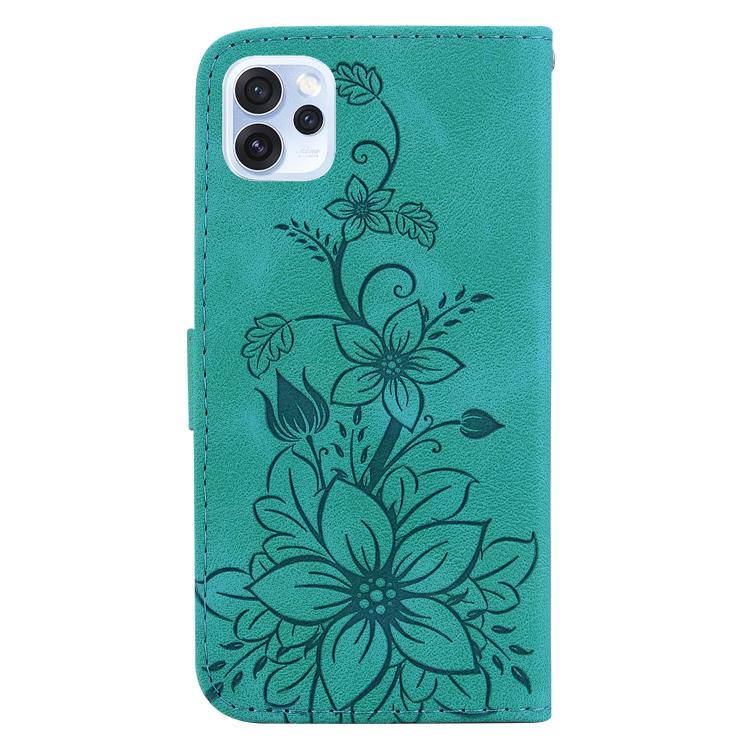 For OPPO Reno15 Pro 5G / Reno15 Pro Mini 5G Lily Embossed Leather Phone Case
