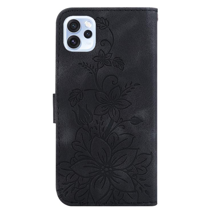 For OPPO Reno15 Pro 5G / Reno15 Pro Mini 5G Lily Embossed Leather Phone Case
