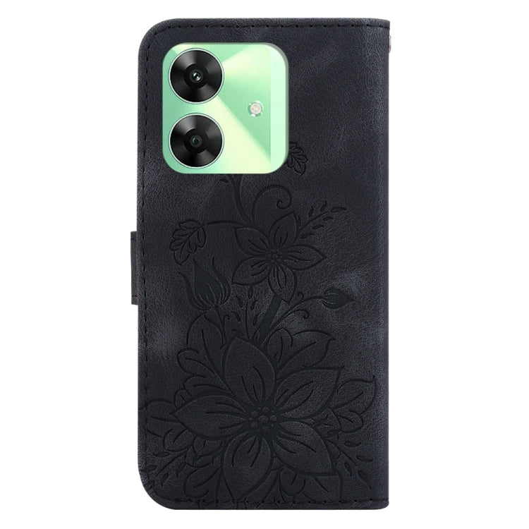 For Realme C61 / C63 / Note 60 Lily Embossed Leather Phone Case
