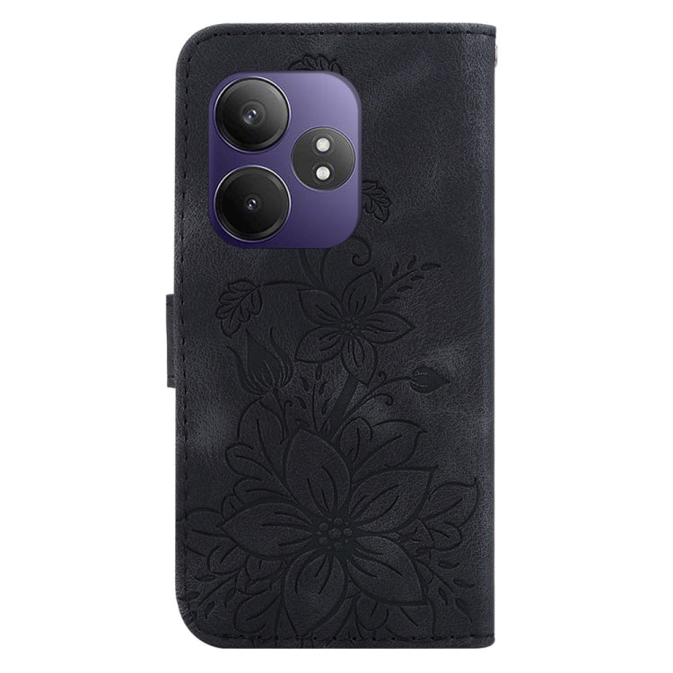 For Realme GT 6 / GT 6T / GT Neo6 Lily Embossed Leather Phone Case
