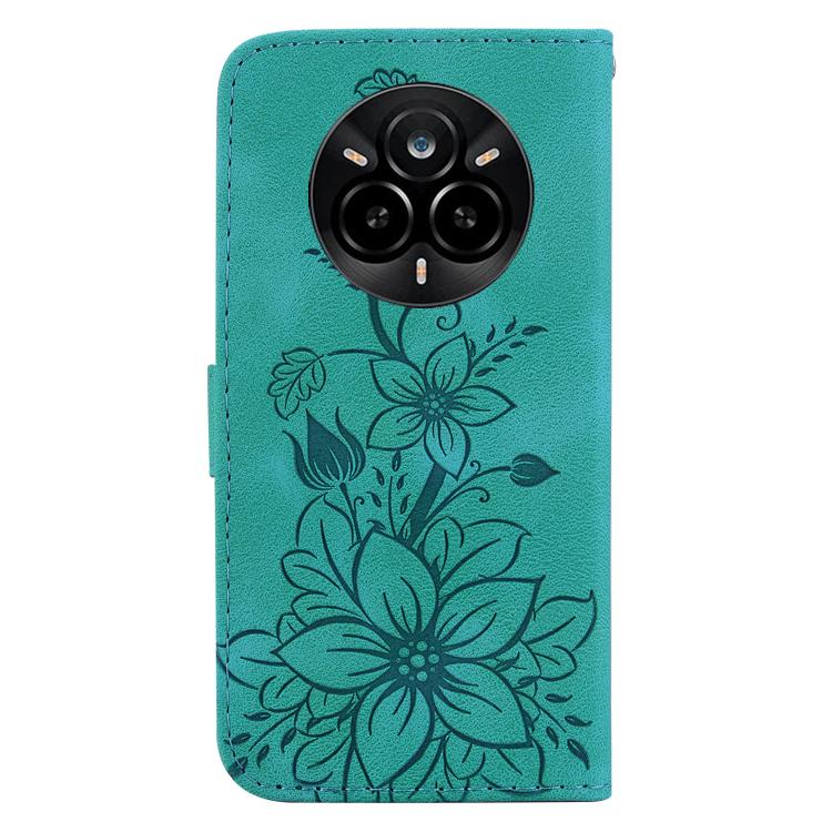 For Realme 14 Pro Lily Embossed Leather Phone Case