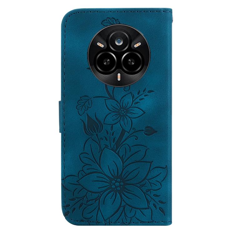 For Realme 14 Pro Lily Embossed Leather Phone Case