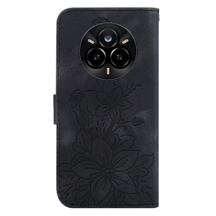 For Realme 14 Pro Lily Embossed Leather Phone Case