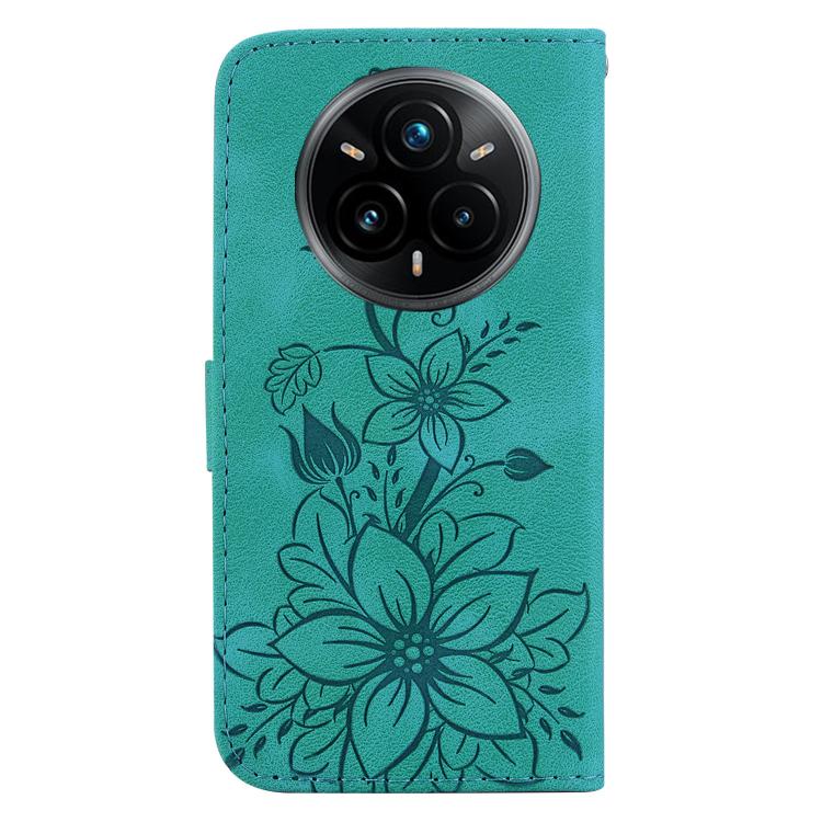 For Realme 14 Pro+ Lily Embossed Leather Phone Case