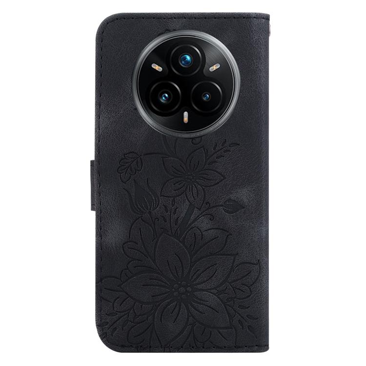 For Realme 14 Pro+ Lily Embossed Leather Phone Case