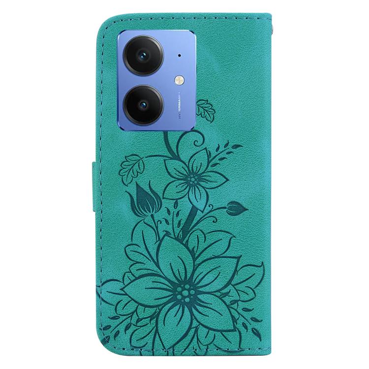 For Realme Neo7 SE Lily Embossed Leather Phone Case