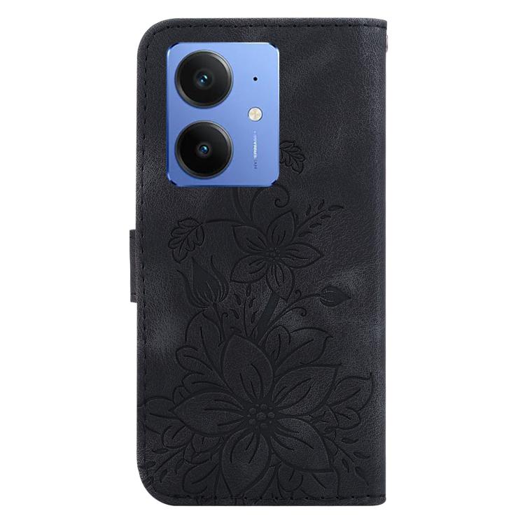 For Realme Neo7 SE Lily Embossed Leather Phone Case