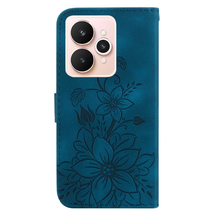 For Realme 15 5G / Realme 15 Pro 5G Lily Embossed Leather Phone Case