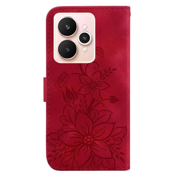 For Realme 15 5G / Realme 15 Pro 5G Lily Embossed Leather Phone Case