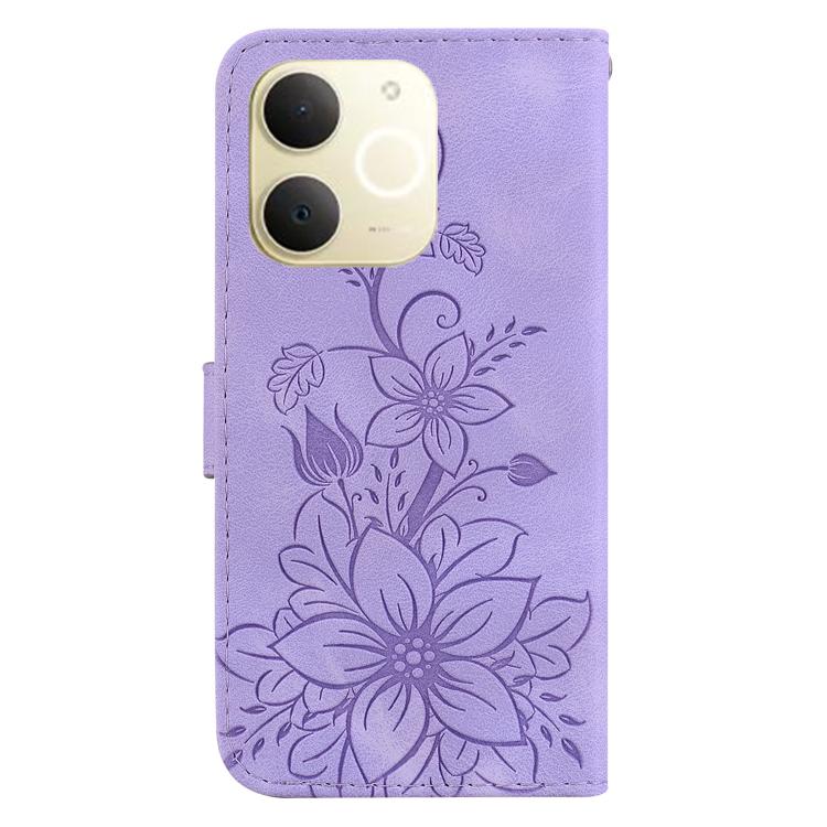 For Realme Narzo 80 Lite 4G / C71 India Lily Embossed Leather Phone Case