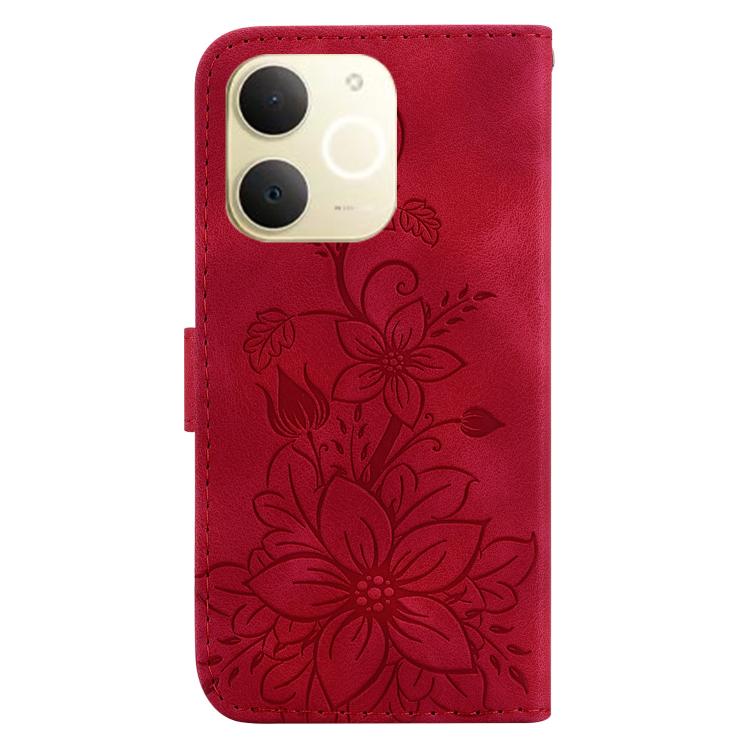For Realme Narzo 80 Lite 4G / C71 India Lily Embossed Leather Phone Case
