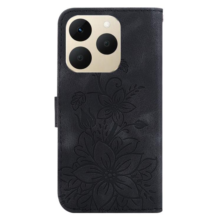 For Realme 15T 5G Lily Embossed Leather Phone Case