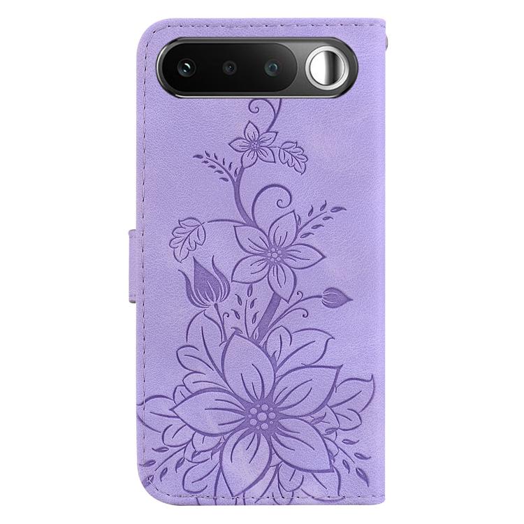 For Realme 16 5G Lily Embossed Leather Phone Case