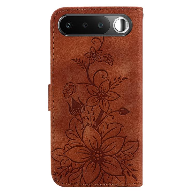 For Realme 16 5G Lily Embossed Leather Phone Case