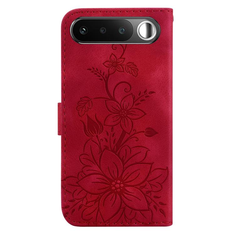 For Realme 16 5G Lily Embossed Leather Phone Case
