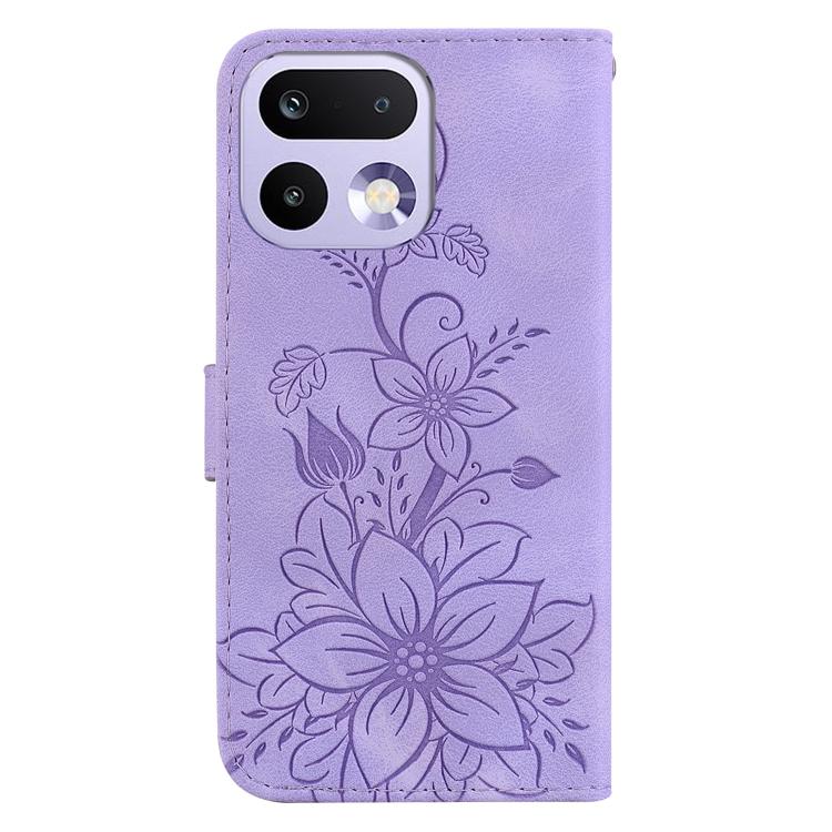 For Realme 16 Pro 5G Lily Embossed Leather Phone Case