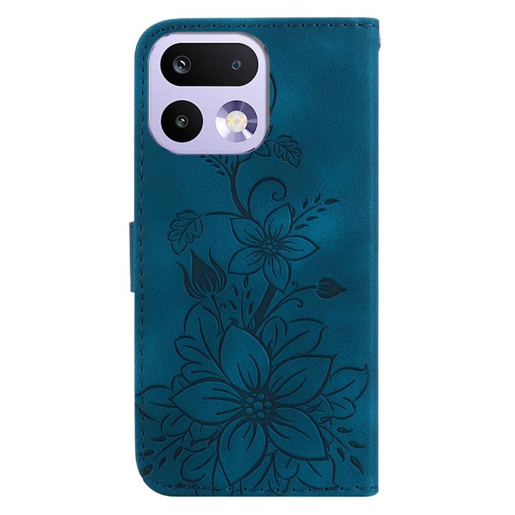 For Realme 16 Pro 5G Lily Embossed Leather Phone Case