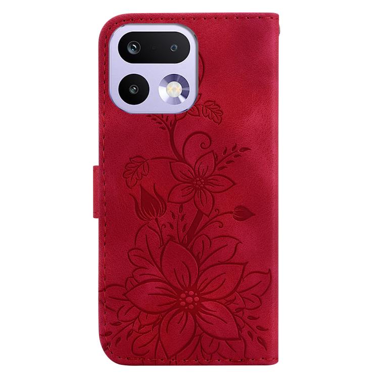 For Realme 16 Pro 5G Lily Embossed Leather Phone Case