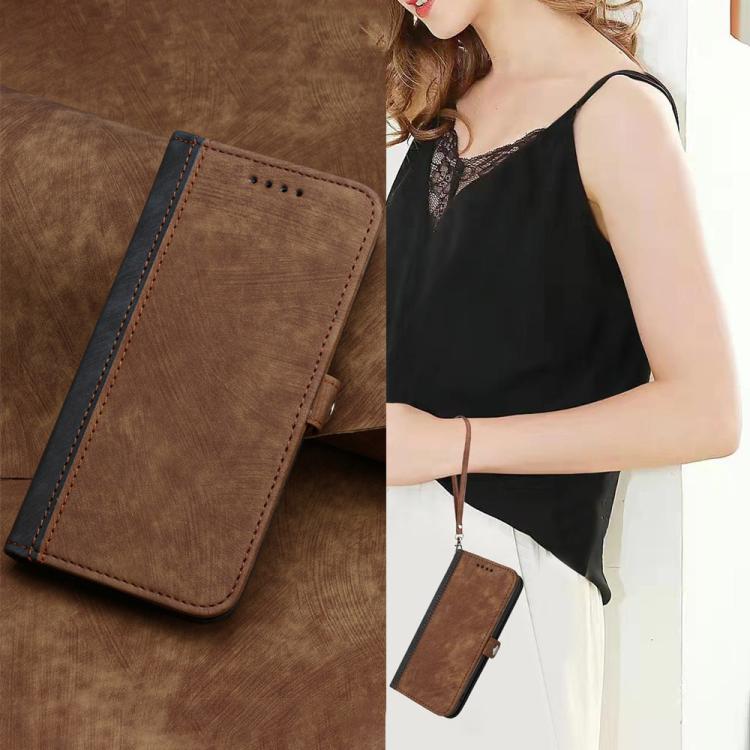 For Realme 16 5G Side Buckle Double Fold Hand Strap Leather Phone Case