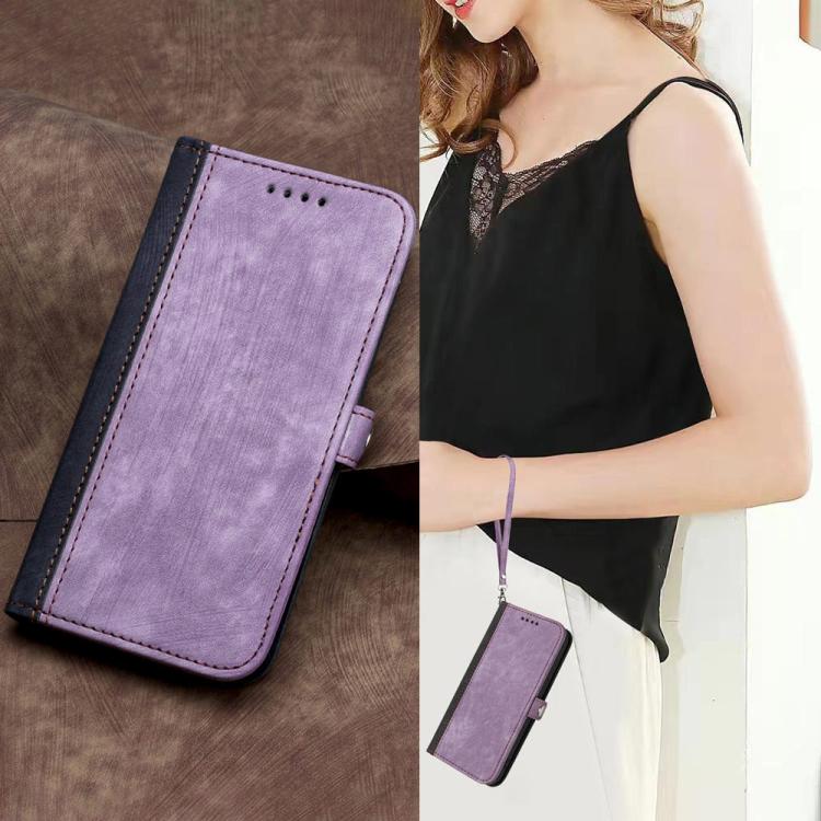 For Realme Note 80 4G Side Buckle Double Fold Hand Strap Leather Phone Case
