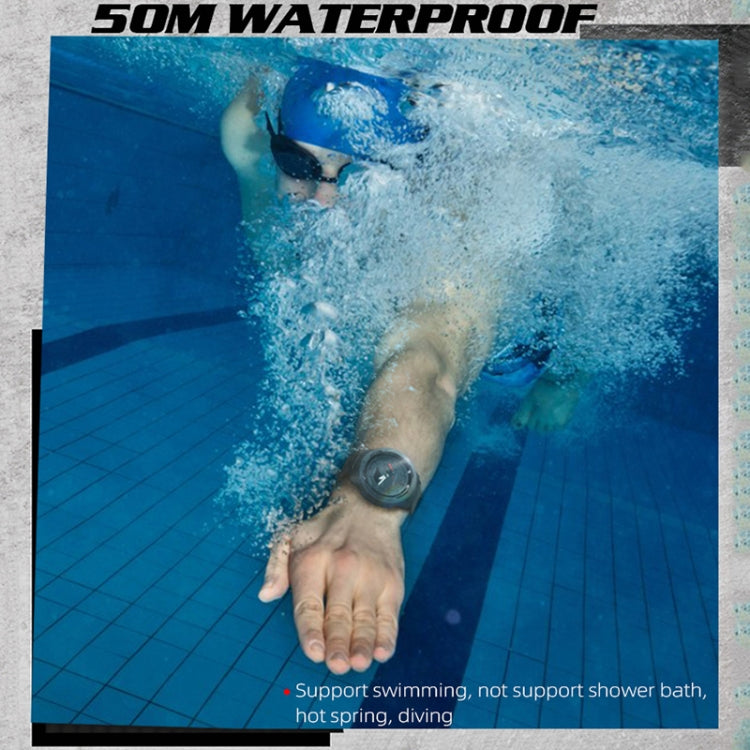 NORTH EDGE MARS3 Outdoor Waterproof Men Carbon Fiber Electronic Sports Watch(Black)