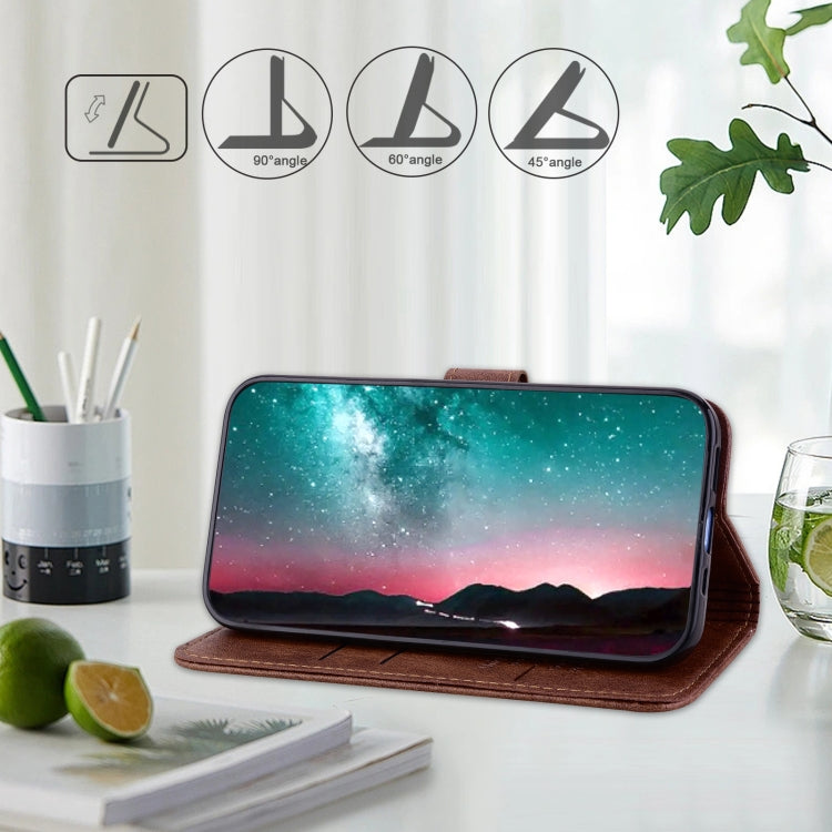 For iPhone 16 Pro Max Skin Feeling Oil Leather Texture PU + TPU Phone Case
