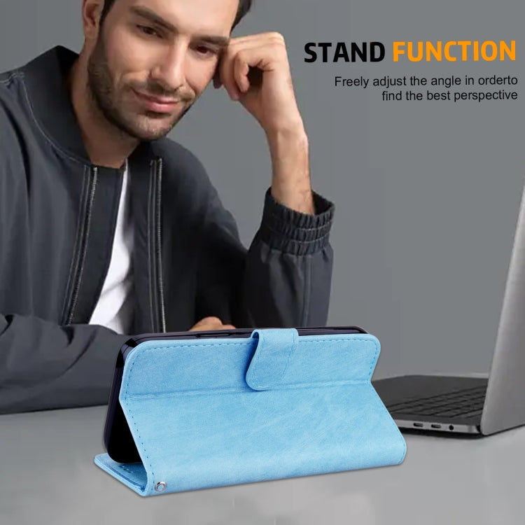 For iPhone 16 Pro Skin Feeling Oil Leather Texture PU + TPU Phone Case