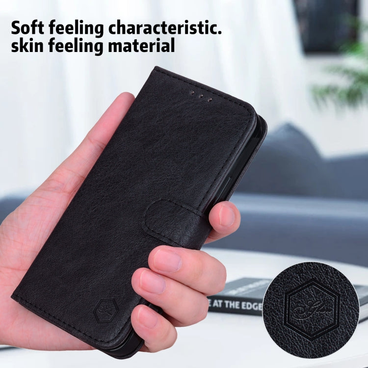 For iPhone 16 Plus Skin Feeling Oil Leather Texture PU + TPU Phone Case