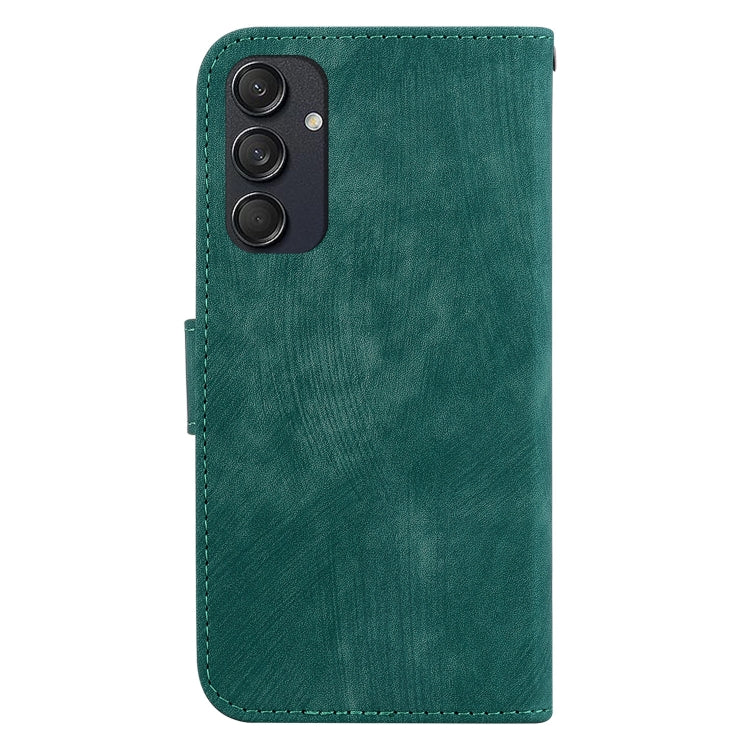 For Samsung Galaxy M55 Little Tiger Embossed Leather Phone Case