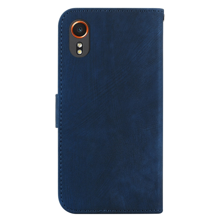 For Samsung Galaxy Xcover7 Little Tiger Embossed Leather Phone Case