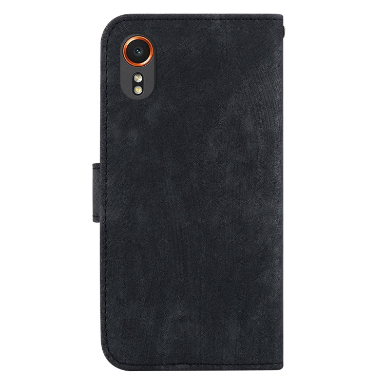 For Samsung Galaxy Xcover7 Little Tiger Embossed Leather Phone Case