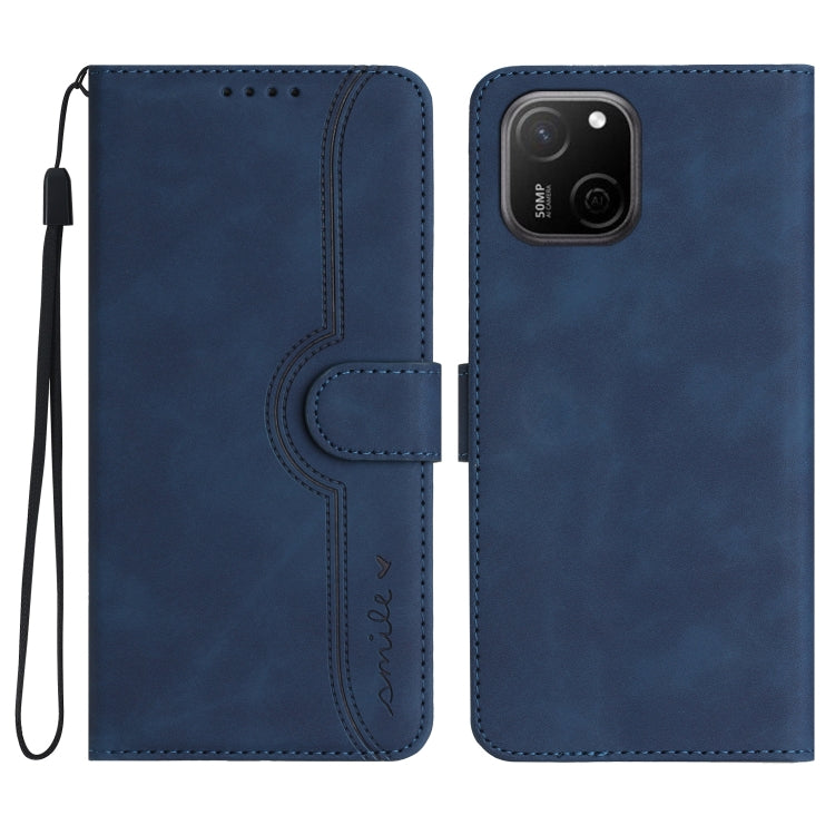 For Huawei Maimang A20 Heart Pattern Skin Feel Leather Phone Case