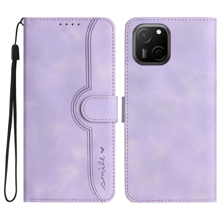 For Huawei Maimang A20 Heart Pattern Skin Feel Leather Phone Case
