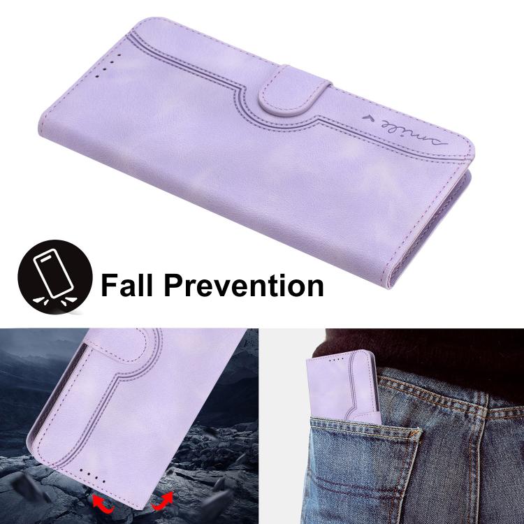 For Huawei Enjoy 80 Plus Heart Pattern Skin Feel Leather Phone Case