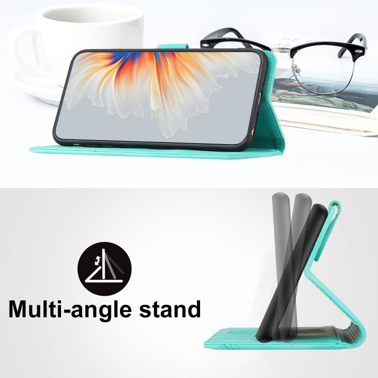 For Realme P4 Power 5G Heart Pattern Skin Feel Leather Phone Case