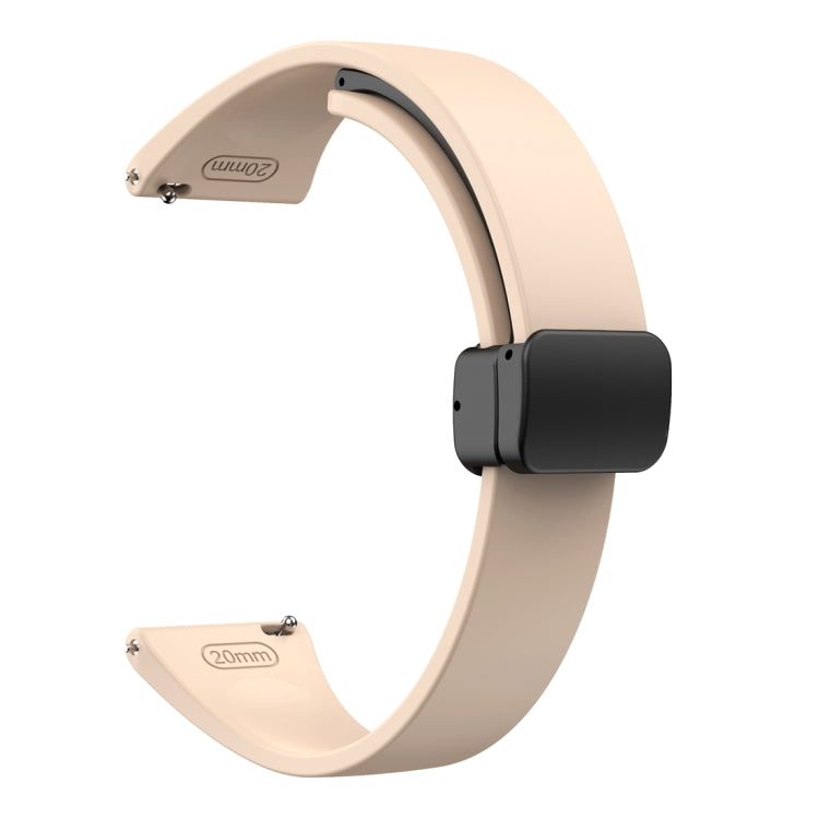 For Samsung Galaxy Watch 6 / 6 Classic Magnetic Black Buckle Slim Silicone Watch Band
